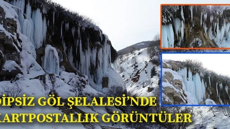 Dipsiz Göl Şelalesi'nde kartpostallık görüntüler