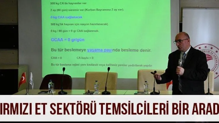 Kırmızı Et Sektörü Temsilcileri Bir Arada