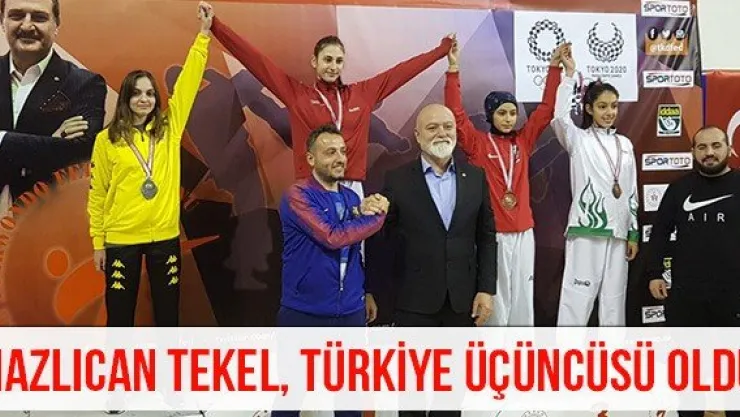 Nazlıcan Tekel, Türkiye üçüncüsü oldu