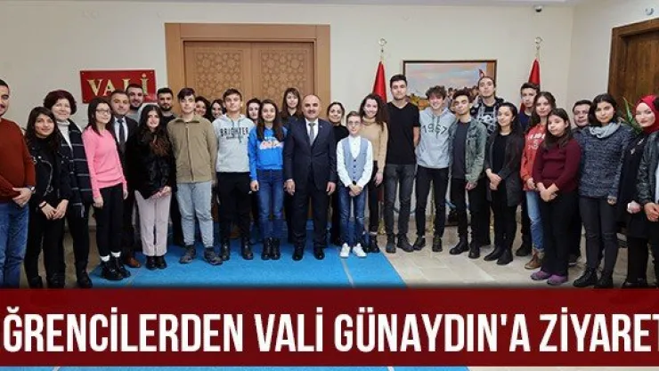 Öğrencilerden Vali Günaydın'a ziyaret