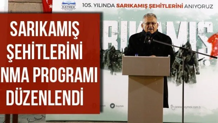 Sarıkamış Şehitlerini anma programı düzenlendi