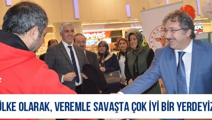 'Ülke olarak, veremle savaşta çok iyi bir yerdeyiz'