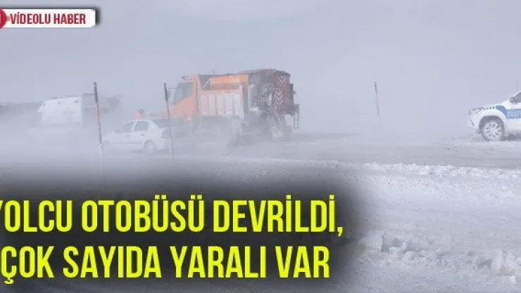 Yolcu Otobüsü Devrildi, Çok Sayıda Yaralı Var