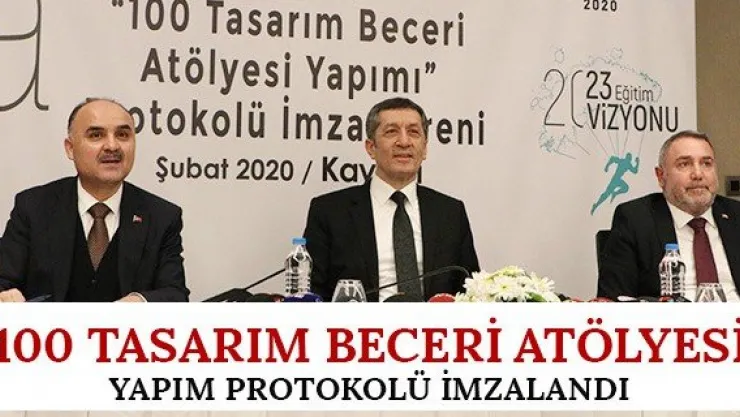 '100 Tasarım Beceri Atölyesi' yapım protokolü imzalandı