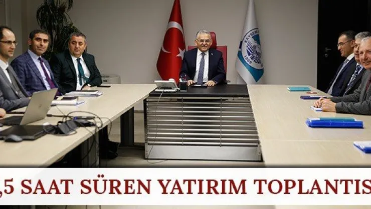 7,5 saat süren yatırım toplantısı