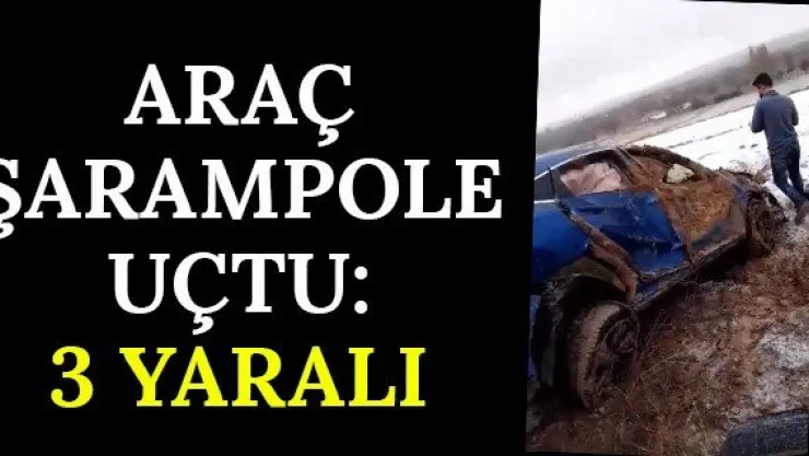 Araç Şarampole Uçtu: 3 Yaralı