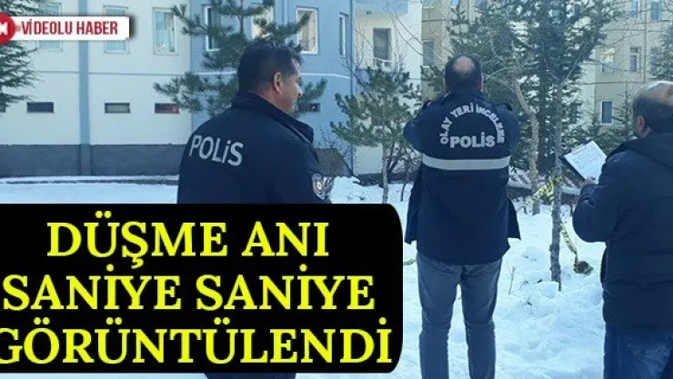 Düşme anı saniye saniye görüntülendi