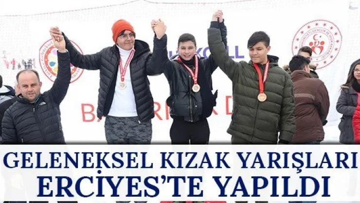 Geleneksel Kızak yarışları Erciyes'te yapıldı