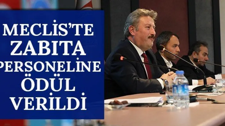 Meclis'te zabıta personeline ödül verildi