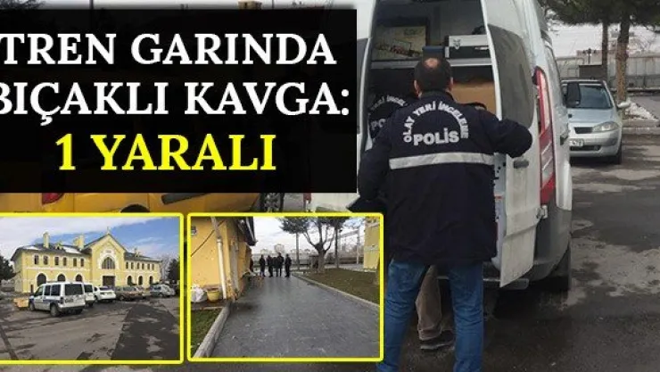 Tren garında bıçaklı kavga: 1 yaralı