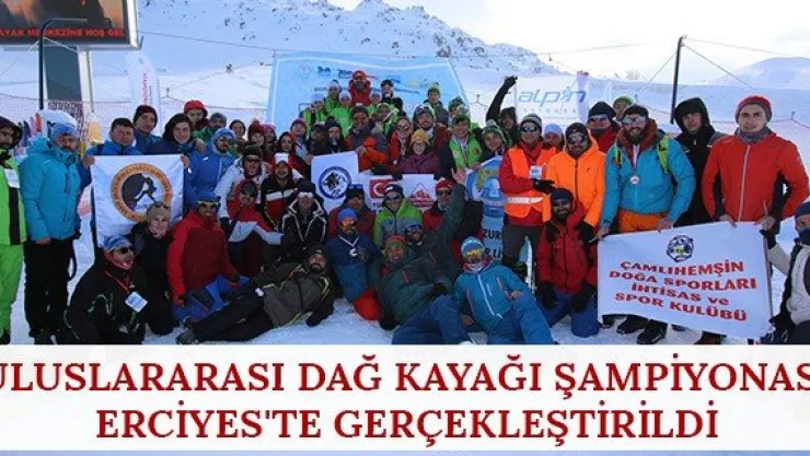 Uluslararası dağ kayağı şampiyonası Erciyes'te gerçekleştirildi