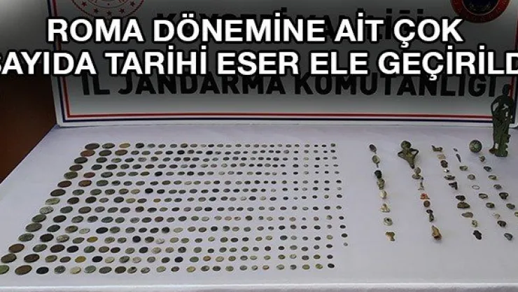 Roma Dönemine ait çok sayıda tarihi eser ele geçirildi