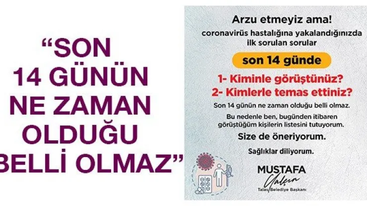 'Son 14 günün ne zaman olduğu belli olmaz'