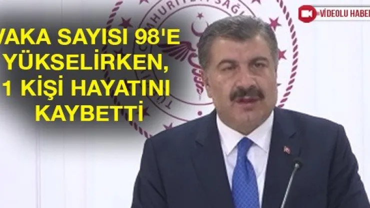 VAKA SAYISI 98'E YÜKSELİRKEN, 1 KİŞİ HAYATINI KAYBETTİ