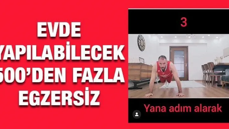 Evde yapılabilecek 500'den fazla egzersiz