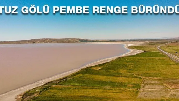 Tuz Gölü pembe renge büründü