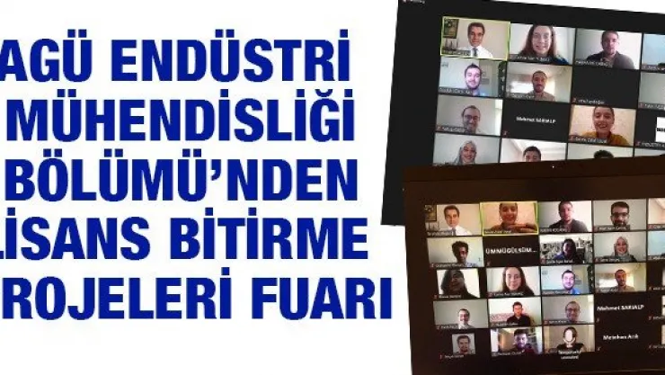 AGÜ Endüstri Mühendisliği Bölümü'nden Lisans Bitirme Projeleri Fuarı