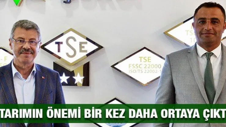 Akay: &quotTarımın önemi bir kez daha ortaya çıktı"