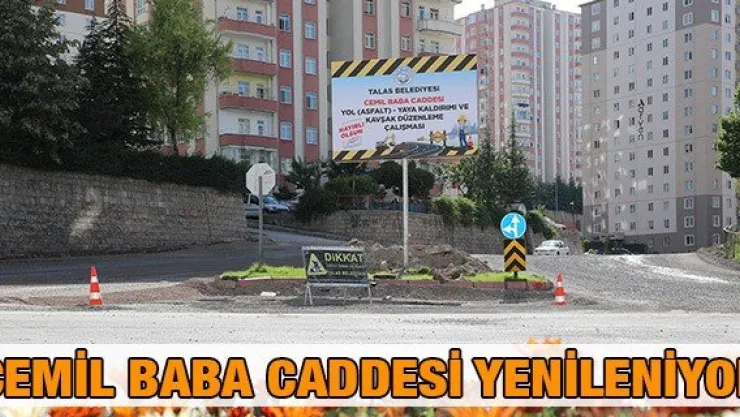 Cemil Baba Caddesi Yenileniyor