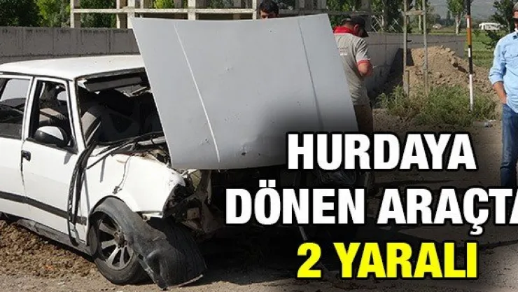 Hurdaya Dönen Araçta 2 Yaralı