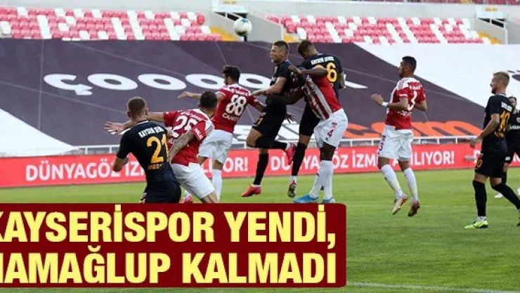 Kayserispor yendi, namağlup kalmadı