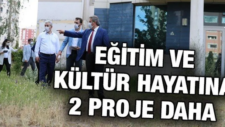 Melikgazi'den eğitim ve kültür hayatına 2 proje daha