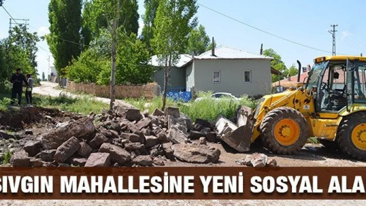 Sıvgın Mahallesine yeni sosyal alan