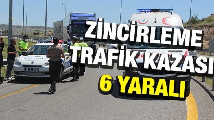 Zincirleme trafik kazası: 6 yaralı
