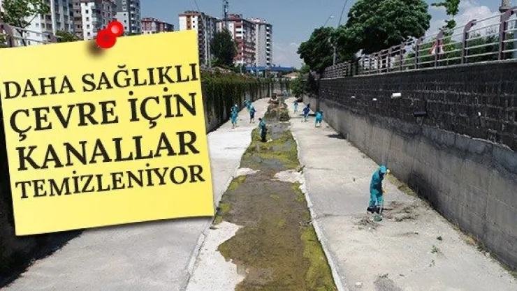 Daha sağlıklı çevre için Kocasinan'da kanallar temizleniyor