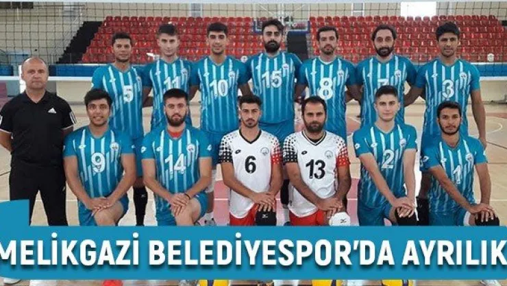 Melikgazi Belediyespor'da ayrılık