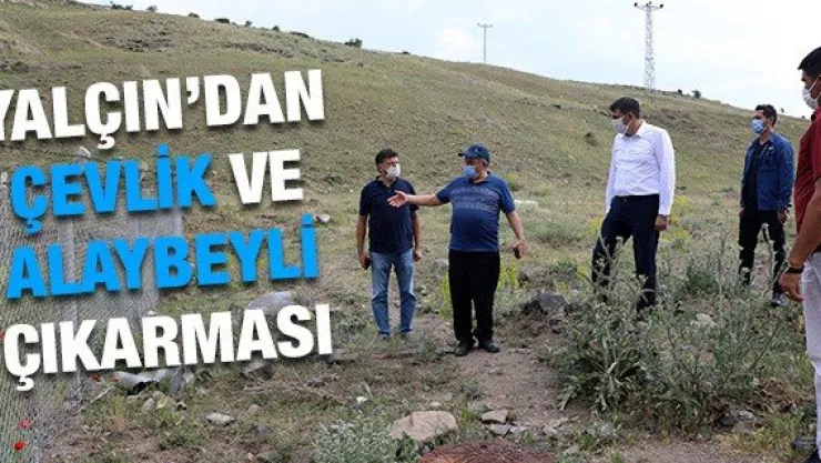 Yalçın'dan Çevlik ve Alaybeyli çıkarması