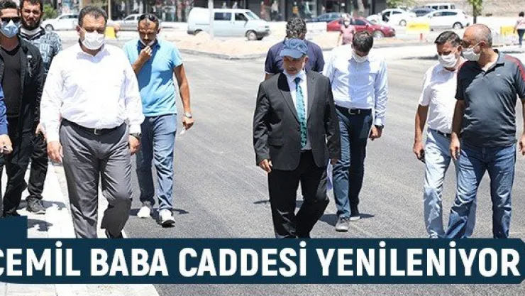 Cemil Baba Caddesi yenileniyor