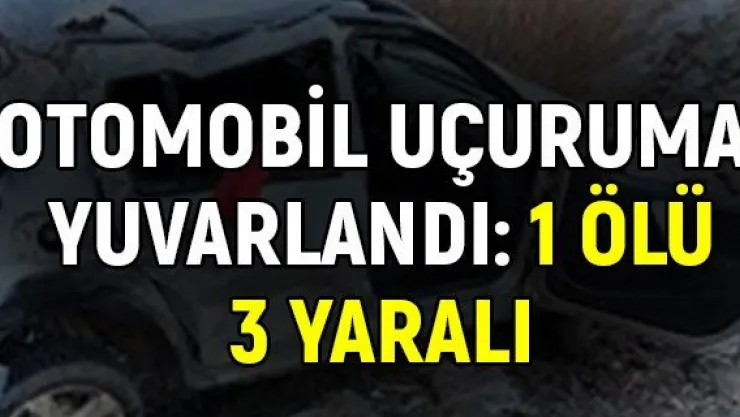 Kayseri'de otomobil uçuruma yuvarlandı: 1 ölü 3 yaralı