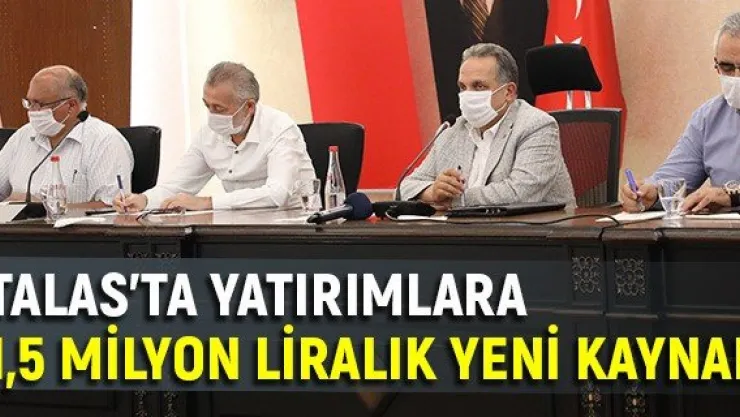 Talas'ta yatırımlara 1,5 milyon liralık yeni kaynak