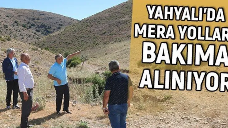 Yahyalı'da mera yolları bakıma alınıyor