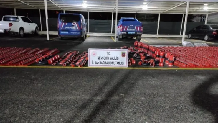 3 bin 500 adet sulama borusunu çalan hırsızlar yakalandı