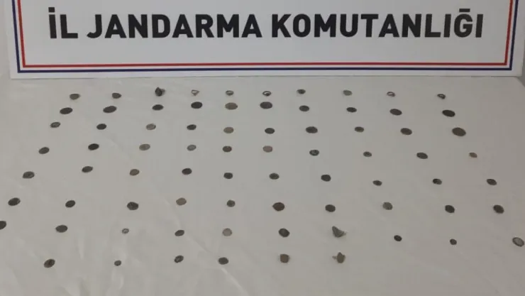 76 adet Roma-Bizans sikkesi ele geçirildi
