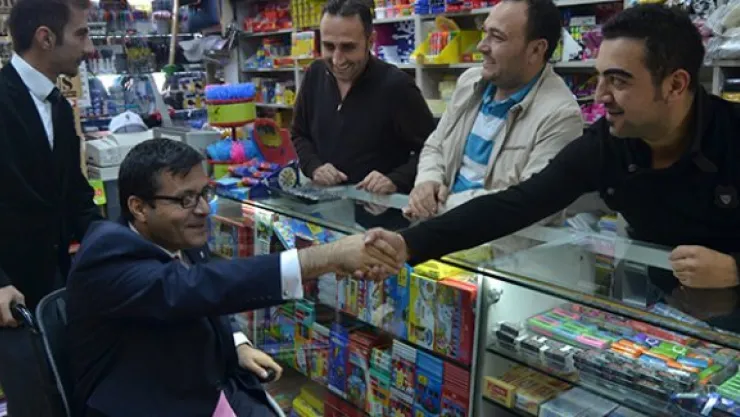 Ak Parti Kayseri Milletvekili Adayları esnaf ziyaretinde