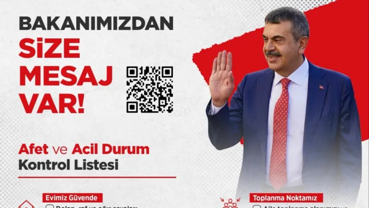 Bakan Tekin, 'Afetlere karşı en büyük gücümüz bilgi hazırlık ve dayanışma'