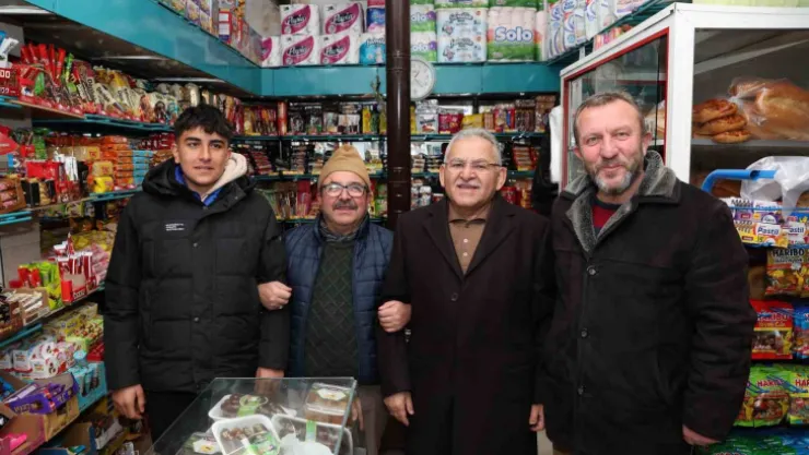 Başkan Büyükkılıç Hisarcık ve Erciyes Esnafı ile Buluştu