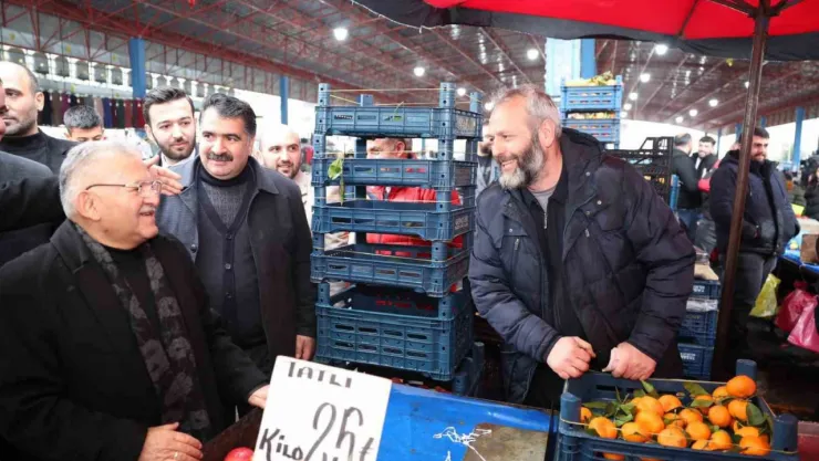 Başkan Büyükkılıç, İldem pazarı esnafı ile buluştu
