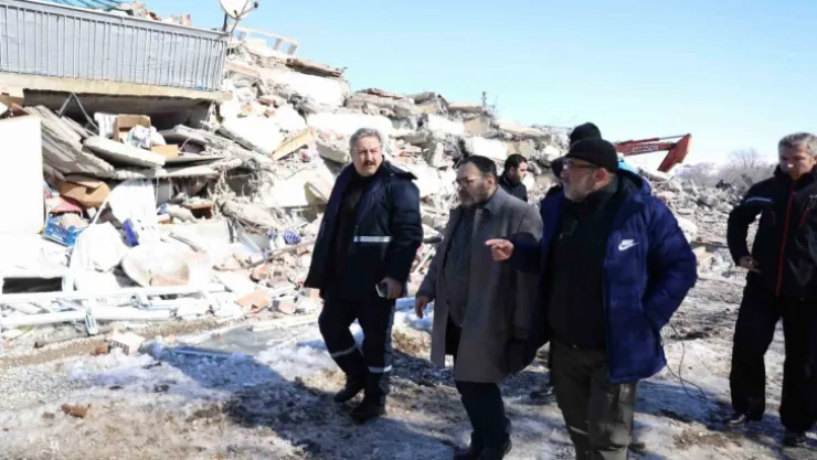 Başkan Palancıoğlu ve teknik ekibi Afşin'de incelemelerde bulundu