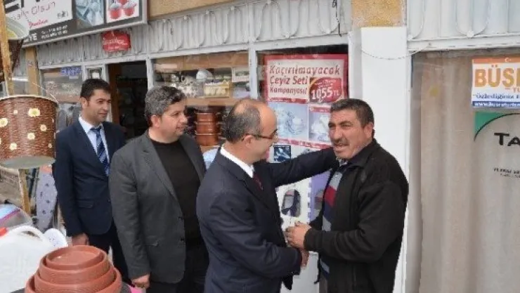 'bünyan Belediye Başkanı Şinasi Gülcüoğlu Esnaf Ziyaretlerinde Bulundu