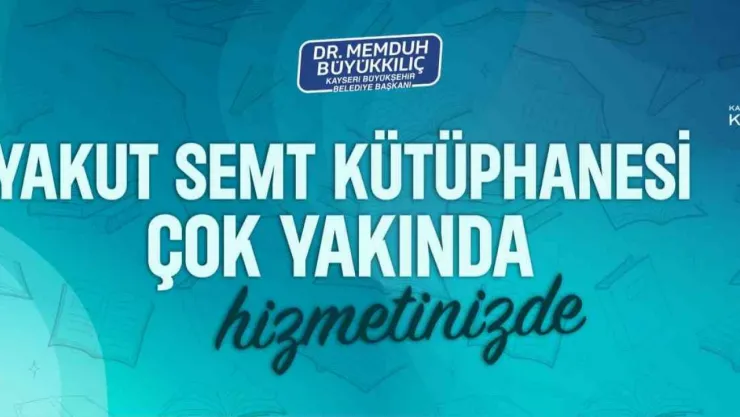 Büyükşehir'in 13'üncü kütüphanesi yolda