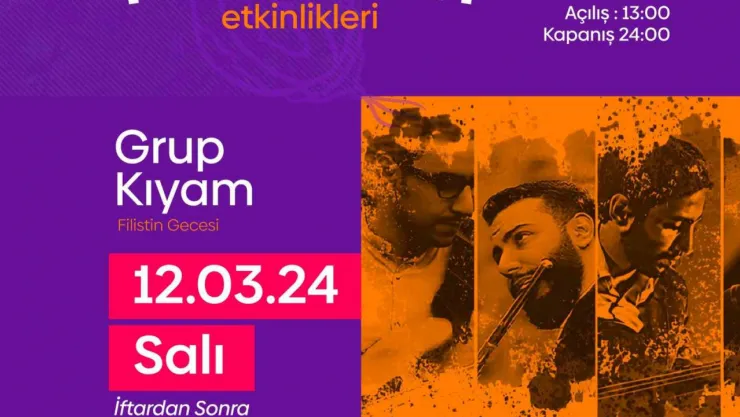 Grup Kıyam'dan Millet Bahçesinde 'Filistin Gecesi' konseri