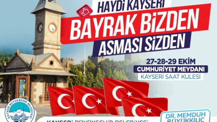 Büyükşehir vatandaşlara Türk Bayrağı dağıtacak