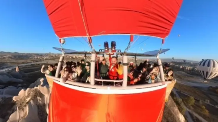 Cumhuriyetin 100. Yılını Yerli Balonla Havada Kutladılar