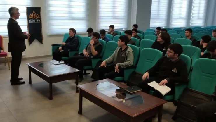 Eğitimci Yazar Mustafa Balaban, Hacı Şükrü Baktır İHL'ye Misafir Oldu