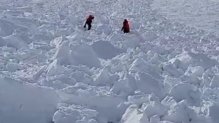 Erciyes'deki Çığ Tehlikesi: Son Anda Kurtuluş Anı Kamerada