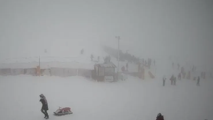 Erciyes Kayak Merkezi'ne çıkışa izin verilmiyor